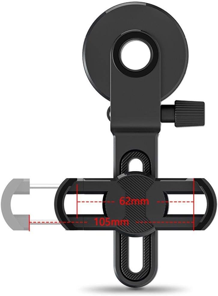 Cell Phone Adapter Mount, 6cm-10.5cm Smartphone Clamp Mount Universal for Binocular Monocular, Astronomical Telescope, Microscope