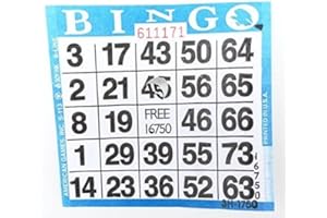 AMERICAN GAMES Punch-out Bingo Cards (250 Per Pack)