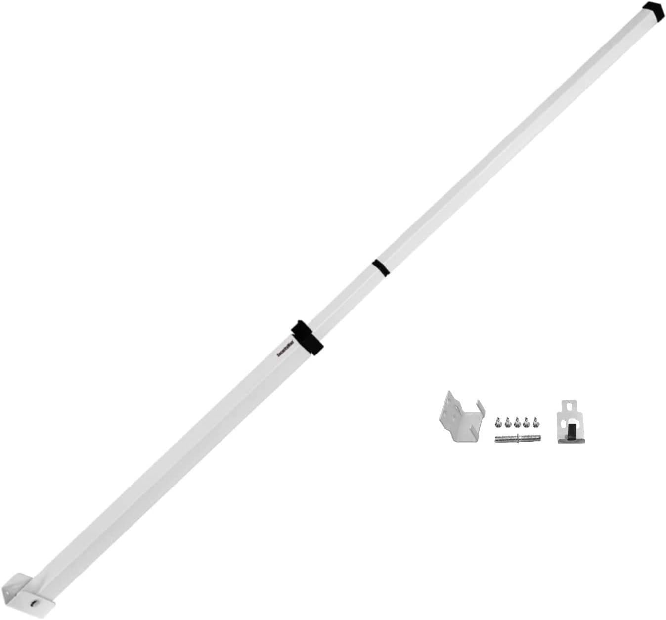 Securityman Sliding Door Security Bar - Child Proof Sliding Door Lock Bar with Anti Lift Lock - Fits Most Doors & Windows - Adjustable Patio Door Security Bar (19"- 51") - Built with High Grade Iron