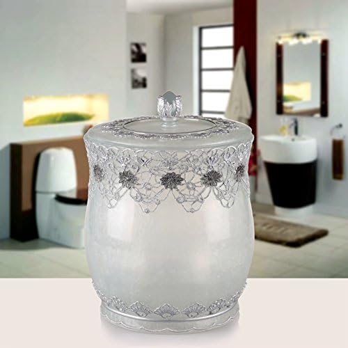 resin trash/European creative desktop desk mini trash can/Household trash can with lid-B