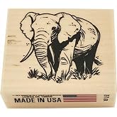 Stamps by Impression Elephant Rubber Stamp - 1.75" x 2" Block