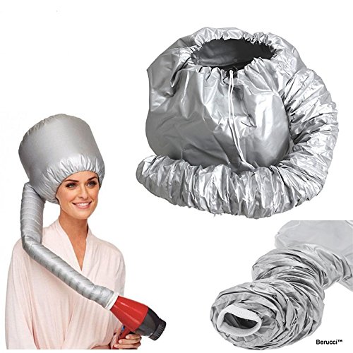 Berucci Portable Hair Drying Styling Soft Cap Bonnet Hood Hat Blow Hair Dryer Attachment