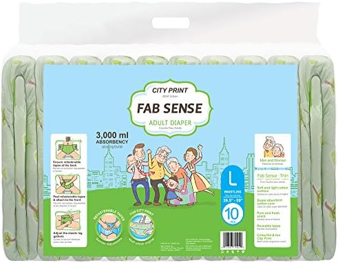 FAB SENSE City Print - Large - Pack of 10