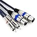 Tisino Dual XLR to RCA Cable, Heavy Duty 2 XLR Female to 2 RCA Male Patch Cord HiFi Stereo Audio Connection Interconnect Lead Wire - 10 ft / 3m