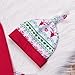 MEKILYN 3PCs Baby Red Long Sleeve T-shirt Romper+Long Pants+Hat Christmas Outfits Set (0-6M(Tag70), Red&White)