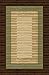 Indoor Doormat Rubber Backed, Brown Beige Border Striped, Non Slip, Kitchen Rugs and Mats