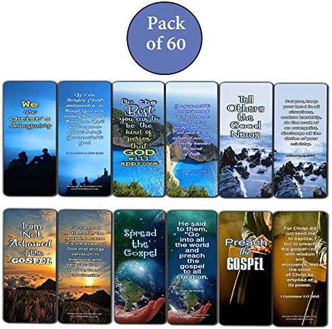 Scriptures Cards Bookmarks About Evangelism (60-Pack) - Image 3