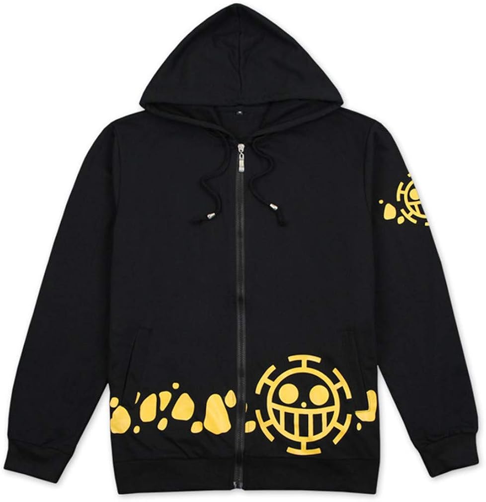 Cosstars One Piece Trafalgar Law Anime Sudaderas con Capucha Chaqueta