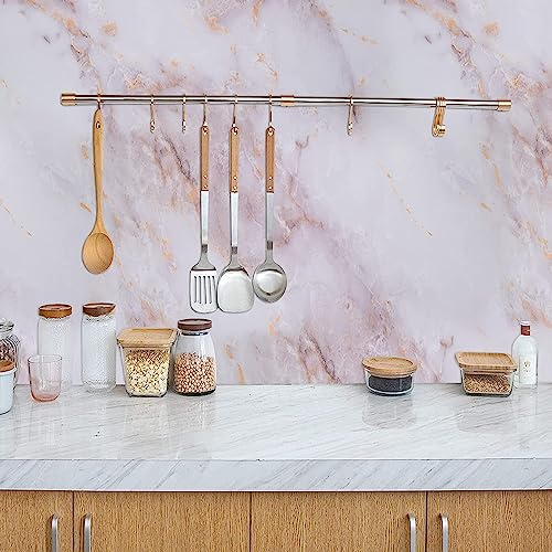 Marble Furniture Stickers Adhesive 90 x 500 cm Adhesive Paper for Furniture | White Marble Waterproof PVC Decorative Kitchen Bathroom Bedroom Self-Adhesive Furniture Sticker