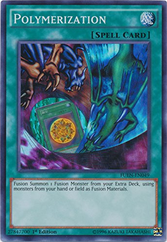 New - Yugioh Super Rare 1st Edition - Polymerization - FUEN-EN049