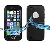 iPhone 6S Plus Waterproof Case,iPhone 6 Plus Waterproof Case, Caka Full-Body Underwater Waterproof Shockproof Dirtproof Durable Full Sealed Protection Case Cover With Kickstand For Apple Iphone 6S 6 Plus 5.5 Inch Case (Black)