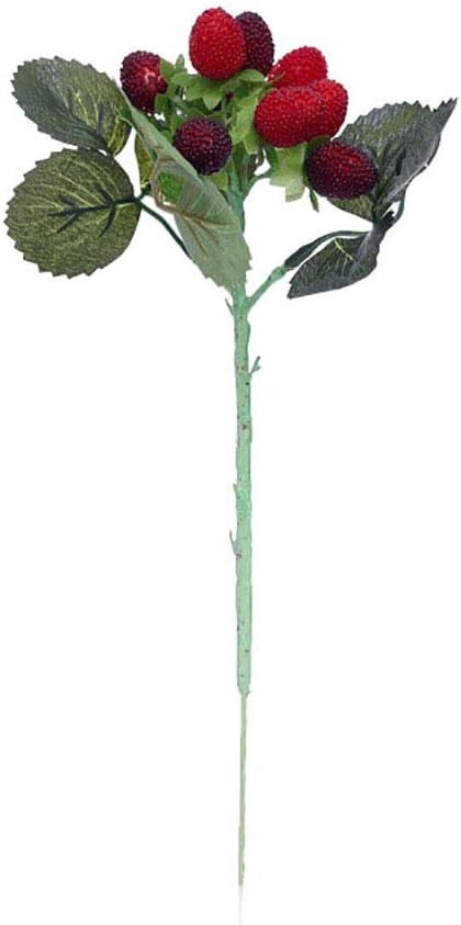 RIsxffp Realistic Artificial Plants 1Pc Artificial Strawberry Fruit Simulation Berry Plant Home Hotel Decoration Red