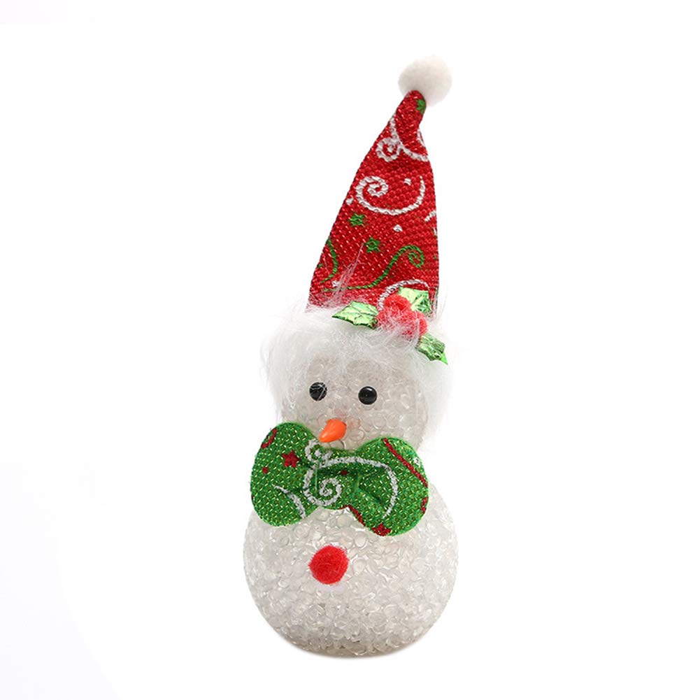 Yinpinxinmao B07hj12fng レッド Jve1mm8gn5i1 レッド 卓上装飾 クリスマスパーティー キュートなクリスマス雪だるまフラッシュナイトライトランプ ブラケットライト 21年最新入荷 Www Anoual Ma