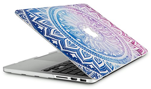KECC Compatible with MacBook Pro 13 inch Case 2019-2016 with Touch Bar A2159 A1989 A1706 A1708 Protective Plastic Hard Shell + Keyboard Cover (Purple Medallion)
