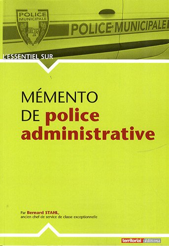 Mémento de police administrative