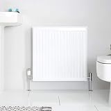 Milano Compact Type 22 Double Panel Radiator 600x600mm White Convector view 2