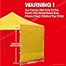 ABCCANOPY 1x 10ft 210D Wall Yellow
