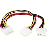 StarTech.com Y-Kabel 4 pin Molex Stecker - Molex Splitter IDE Stromkabel mit 2x LP4 intern 1 x LP4 Molex (Stecker) 2 x LP4 Molex (Buchse)
