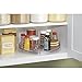 mDesign Lazy Susan Turntable Food Storage Container for Cabinets, Pantry, Refrigerator, Countertops, BPA Free - Spinning Organizer for Spices, Condiments, Baking Supplies - 11