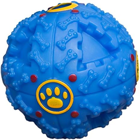 PetLike Smart Interactive Food Dispensing Puzzle Treat Ball For Small Dogs and Cats | Bite Resistant Chewing Toy, Non Abrasive And Non Toxic | Enhance Training, Increase IQ