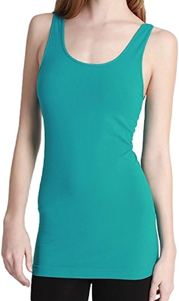 NIKIBIKI Women Seamless Wide Strap Basic Tank Top, Made in U.S.A, One Size