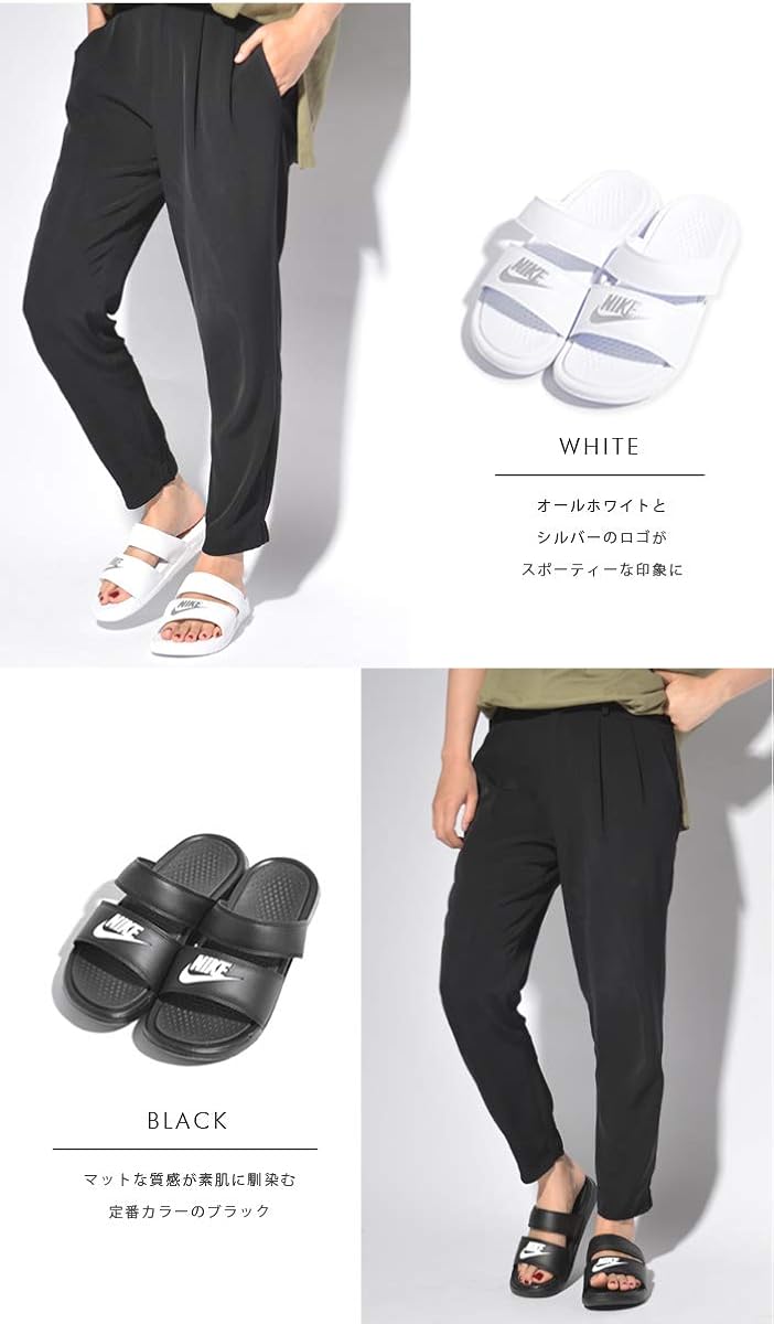 Amazon ナイキ スリッパサンダル ベナッシ デュオ ウルトラ スライド Benassi Duo Ultra Slide 23cm Us6 White スポーツサンダル