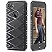 iSPECLE 7C0501 iPhone 7 Case Soft TPU Shock Absorption Carbon Fiber Design on Case Surface Bumper Case Protective for Screen and Camera Anti-Slip Grip Light Weighted Case - Black