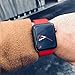 AdMaster Silicone Compatible for Apple Watch Band and Replacement Sport iwatch Accessories Bands Series 3 2 1 Red 42mm M/L
