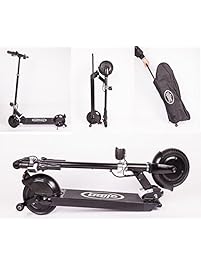 Glion Dolly Foldable Lightweight Adult Electric Scooter with Li-Ion Battery, Black