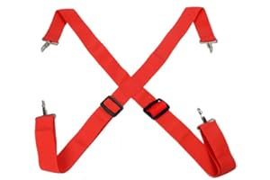 TUOREN Parade Marching Snare Drum Sling Strap Adjustable Nylon Shoulder Strap with Metal Hook Percussion Accessories 70 to140cm Length