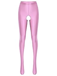TiaoBug Womens Glossy Oil Yoga Pants Tights