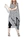 ellazhu Women Genie Pants Harem Hippie Hip-hop Capri Trouser GY02 Grey