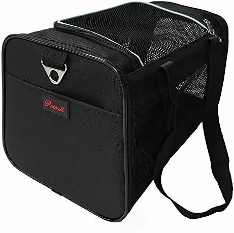 Pettall Pet Carrier, 17.5 x 11 x 10.5 Inches Large Soft-Sided-Pet-Carrier for Small Dogs Medium Cats for 13 pounds