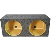 Qpower QMPSQ10E Empty Woofer Box [2]10 Qpower Square Style *mpsq10e*
