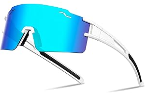 Wapreta Youth & Kids Baseball Sunglasses Men, Sports Polarized Mens Sunglasses Women UV400 Bike Driving Skiing