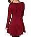 Milkuu Women's Knitted Long Sleeve Fall Tunic Dress