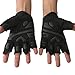 Steel Sweat Workout Gloves - Best for Weightlifting Gym Fitness Training and Crossfit – Made for Men and Women who Love Lifting Weights and Exercise - Leather SCARR Black Large