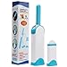 FULNEW Pet Hair Remover Fur and Lint Remover with Self-Cleaning Base Double-Sided Dog Hair Remover for Clothing, Furniture, Carpet, Car Seat