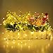6 pcs/pack 2 Meters 20 Led Lights,Indoor Decoration Lights for Christmas Party, Wedding Dancing, Outdoor Patio,BBQ,Camping,Wall,Bedroom, Window Starry String Lights(Warm white)