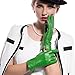 Kursheuel Women Lady's Fashion Genuine lambskin soft leather driving Gloves 14 colors KU141 (L, Green)
