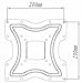 Husky Mounts 4 Universal VESA Adapters Extenders Converts 200x200 Mount to fit 400X400, 400x200, 400x300 and 300x300 Patterns, Flat Screen TV Wall Mount Bracket Extensions