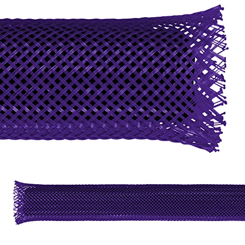 Electriduct 1/4" Expandable Braid Sleeving Purple