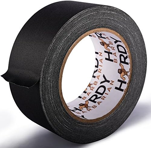 Gaffers Tape by Hardybarbarian, Real and Non-Reflective, 2 Inch x 25 Yards, Matte Black