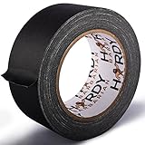 HardyBarbarian Non-Reflective Real Cloth Duct Tape, 2-Inch X 25 Yard, Matte Black