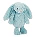 Jellycat Bashful Aqua Bunny, Medium, 12 inches