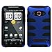 MyBat Titanium Fishbone Protective Case for HTC Evo 4G - Retail Packaging - Dark Blue/Black