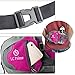 Waist Pack Fanny Pack Bum Bag Hip Pack Running Bag Waist Bag Running Belt Sack Water Resistant with Bottle (Not Included) Holder for Hiking Camping Dog Walking nylon fabric Purplish-Red, by LC Prime
