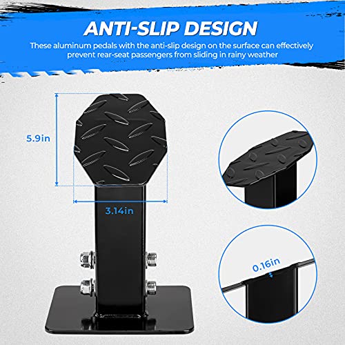 kemimoto ATV Foot Pedestal, ATV Foot Rest for Rear Passenger Adjustable