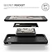 elago iPhone 8 Plus/iPhone 7 Plus Case [Armor][Black] - [Military Drop Test Certified][Secret Pocket][Anti-Shock]