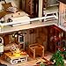 Per Newly Dollhouse Kit Miniature DIY Ancient Architecture Mini House LED Best Birthday Gifts Without Dust Cover